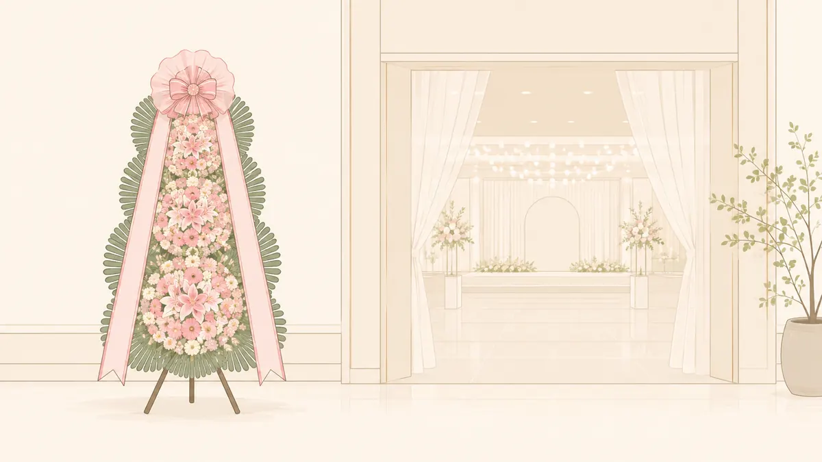 축하화환 주문 완벽가이드 — 축하화환.kr 일러스트 안내