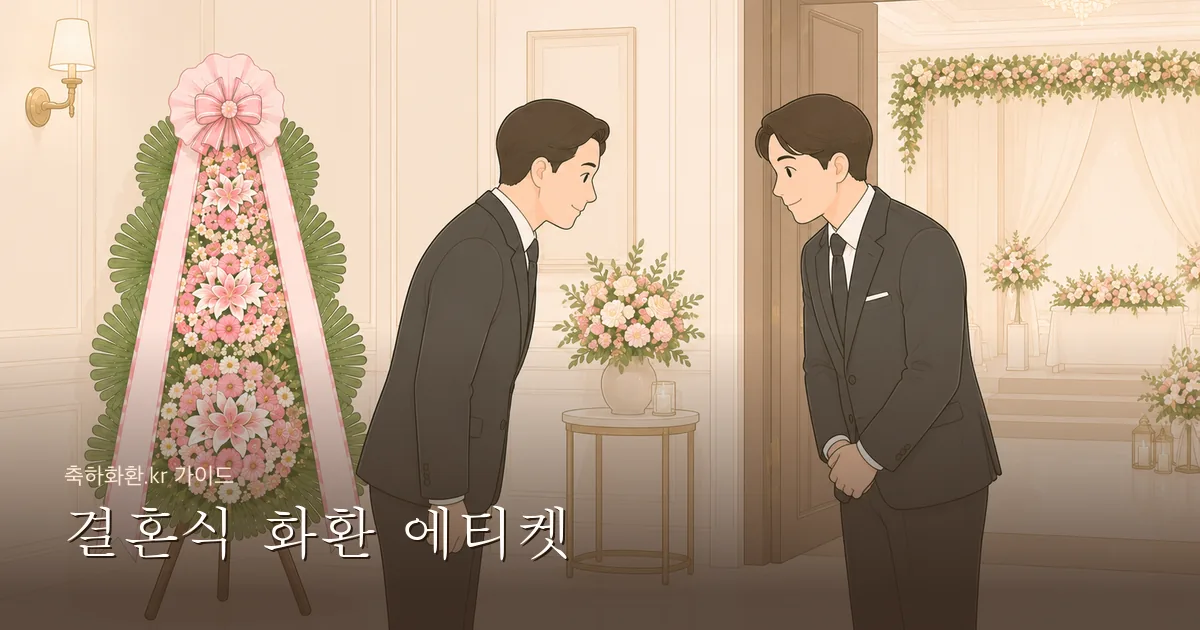 결혼식 화환 에티켓 — 보내는 사람이 꼭 알아야 할 예절