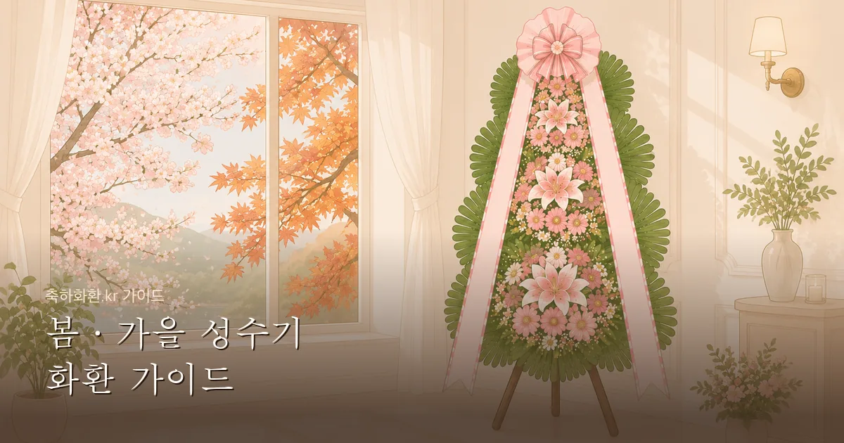 봄·가을 결혼 성수기 화환 가이드 — 4~6월·9~11월 미리 준비하는 법