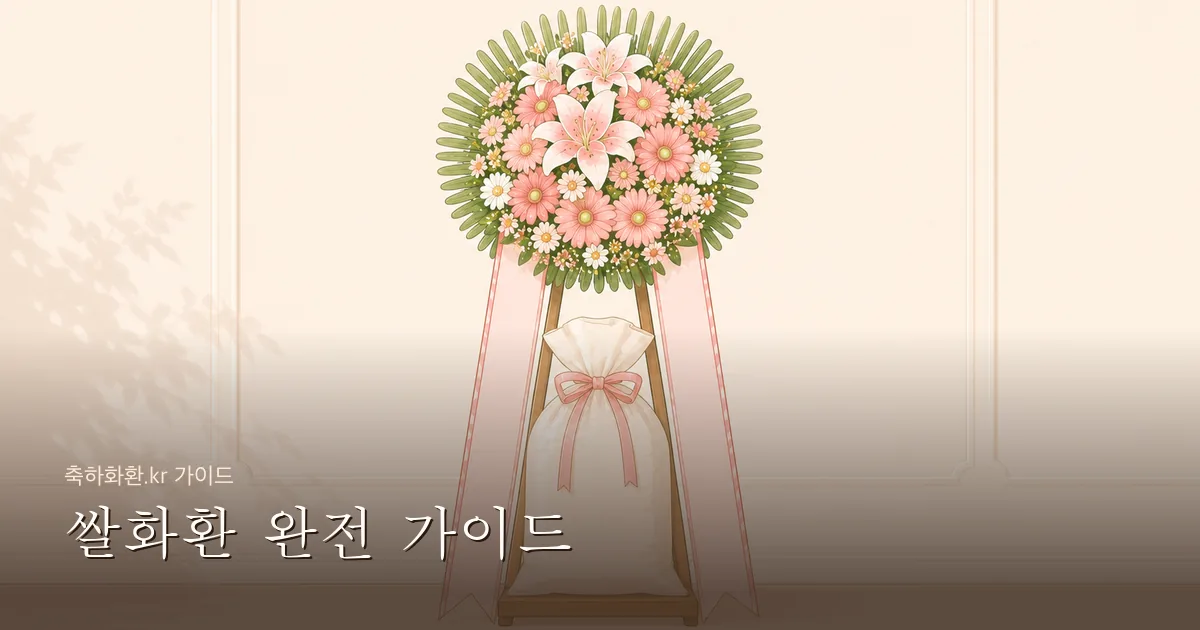 쌀화환 완전 가이드 — 쌀화환이란? 일반화환과 차이, 선택 방법 총정리