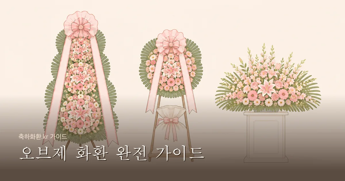 오브제 화환 완전 가이드 — 트렌디한 오브제 화환이란? 종류·가격·선택법 총정리
