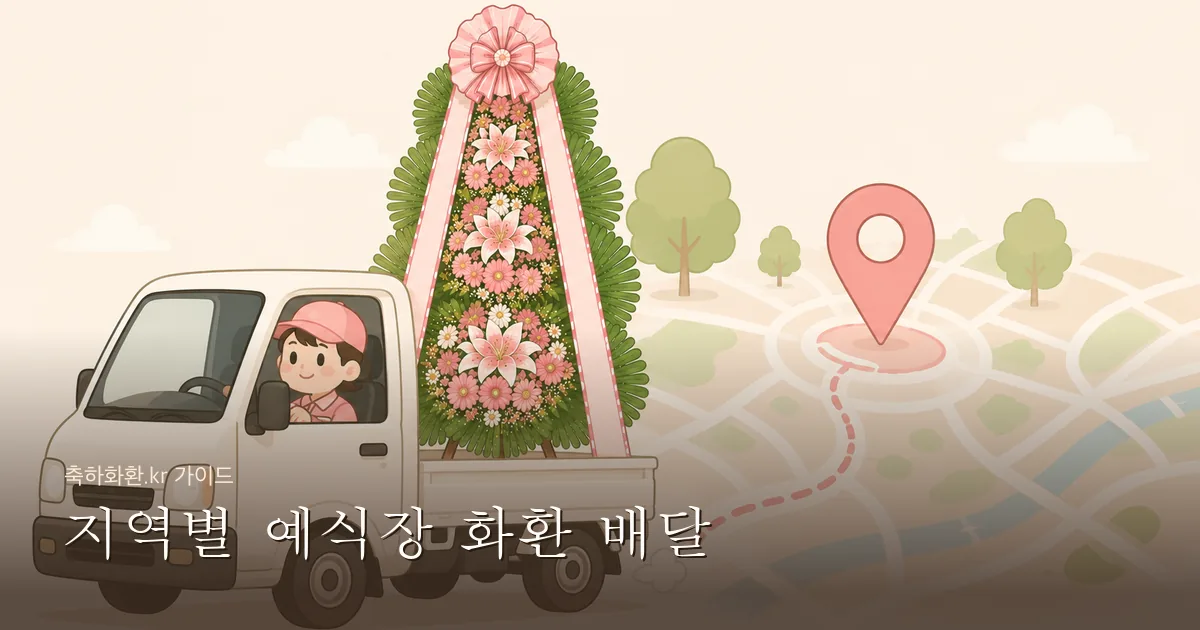 지역별 예식장 화환 배달 가이드 — 서울·경기·부산·대구·인천 완벽 정리