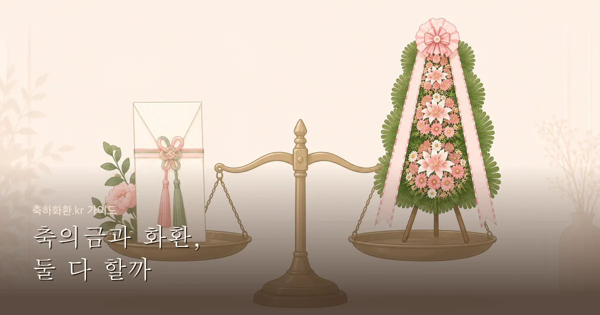 축의금과 화환 둘 다 보내야 할까? — 상황별 매너 가이드