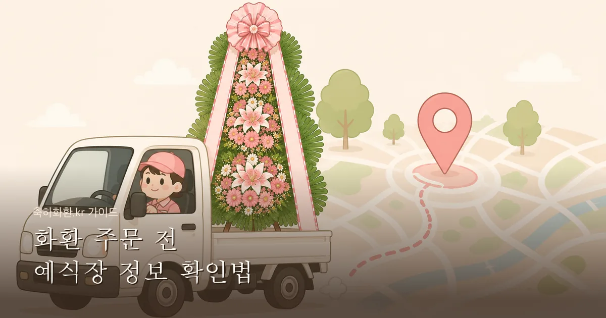 화환 주문 전 예식장 정보 확인법 — 오배달 방지 완전 가이드